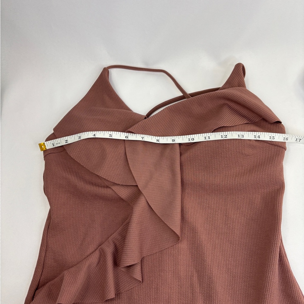 NEW Cupshe Ribbed Ruffle Swimsuit XL - Picture 5 of 6